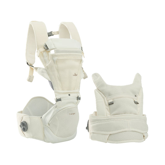 Ivory Dr Dial baby carrier on a white background